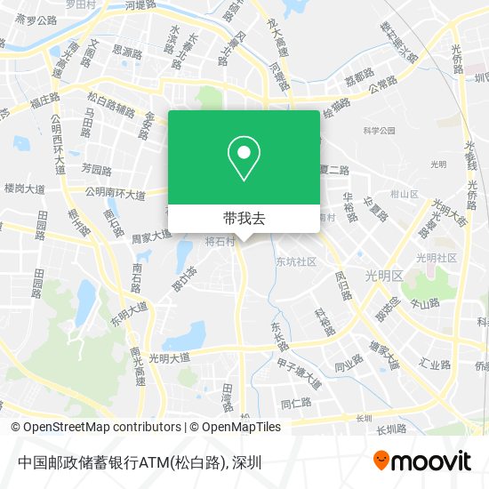 中国邮政储蓄银行ATM(松白路)地图