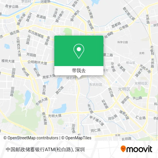 中国邮政储蓄银行ATM(松白路)地图