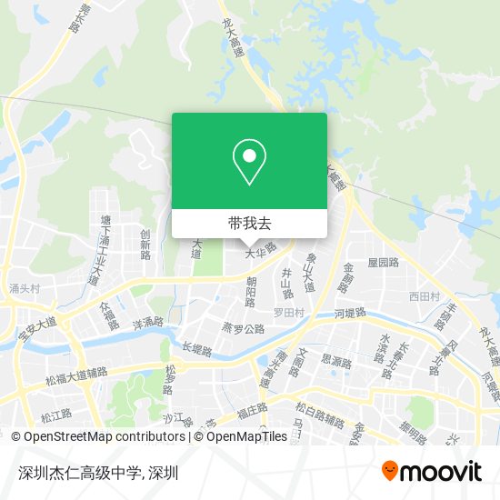 深圳杰仁高级中学地图