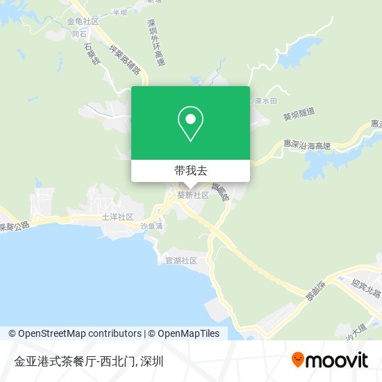金亚港式茶餐厅-西北门地图