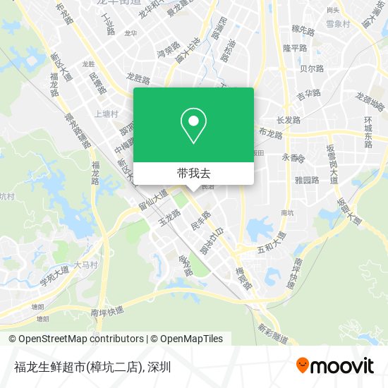 福龙生鲜超市(樟坑二店)地图