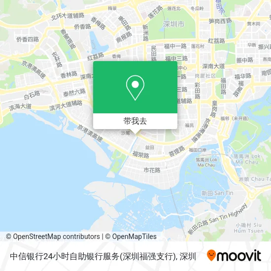 中信银行24小时自助银行服务(深圳福强支行)地图
