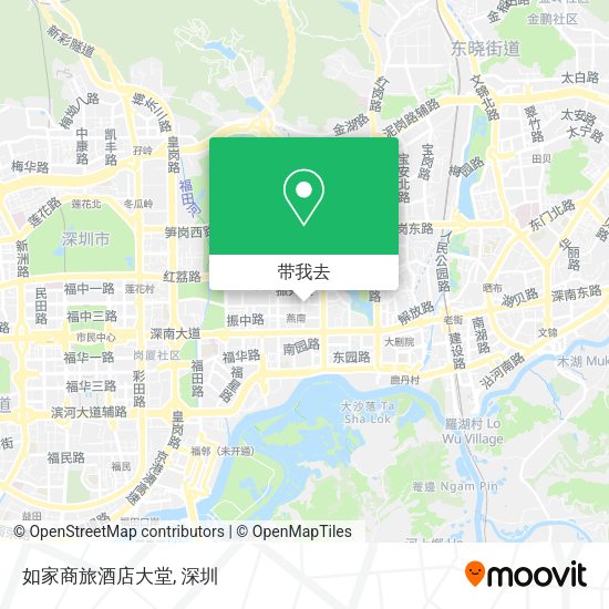 如家商旅酒店大堂地图