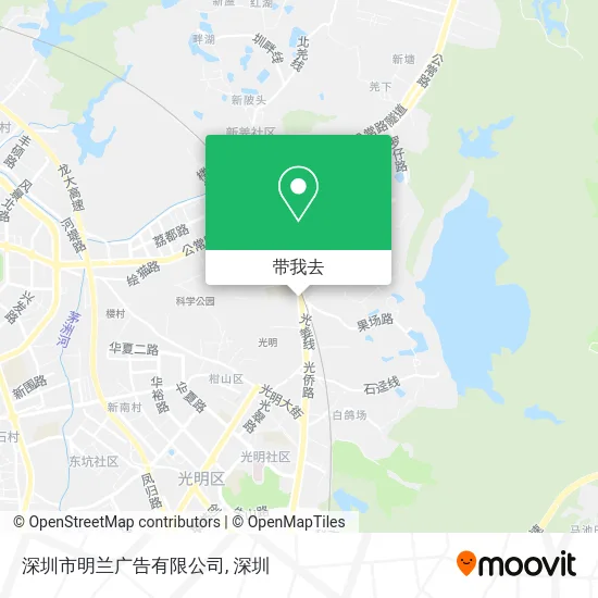 深圳市明兰广告有限公司地图