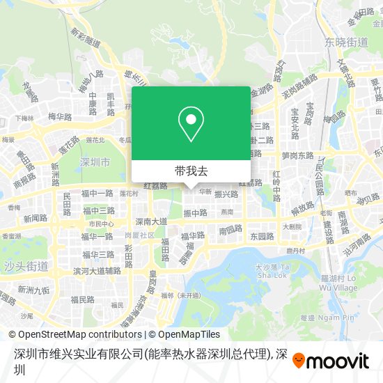 深圳市维兴实业有限公司(能率热水器深圳总代理)地图