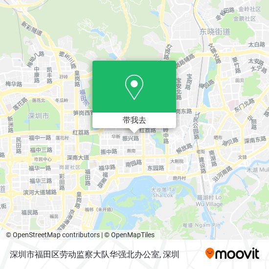 深圳市福田区劳动监察大队华强北办公室地图