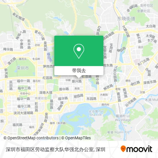 深圳市福田区劳动监察大队华强北办公室地图
