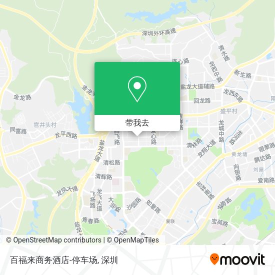百福来商务酒店-停车场地图