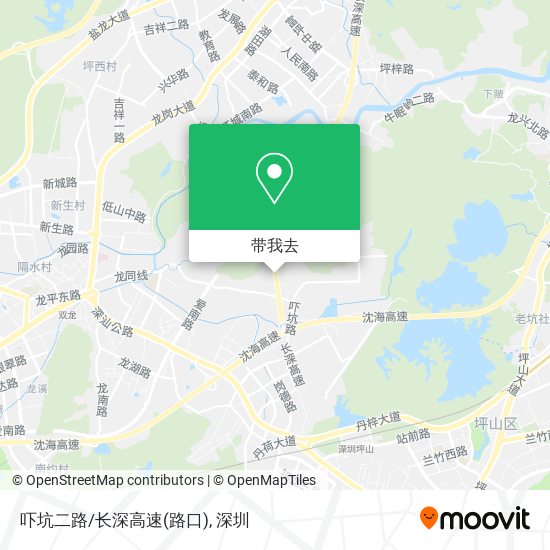 吓坑二路/长深高速(路口)地图