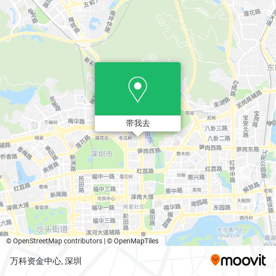 万科资金中心地图