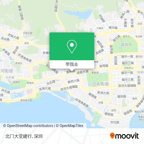 北门大堂建行地图