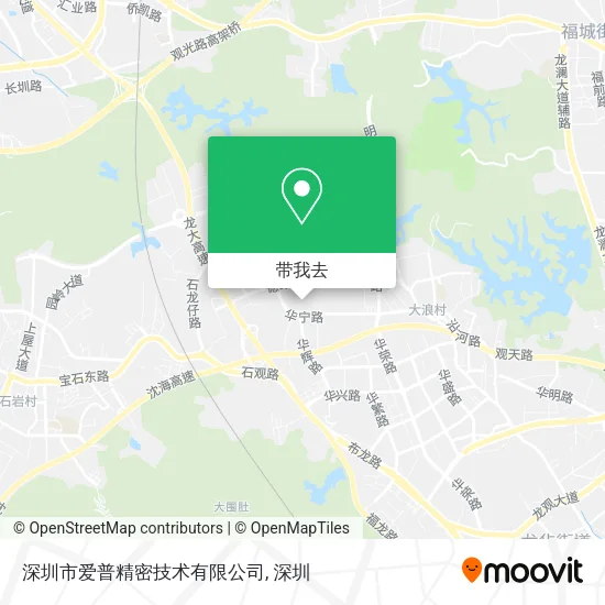 深圳市爱普精密技术有限公司地图