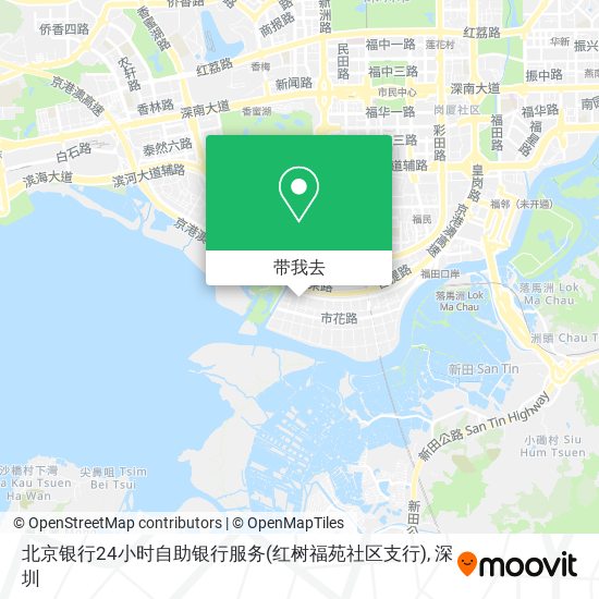 北京银行24小时自助银行服务(红树福苑社区支行)地图