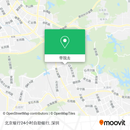 北京银行24小时自助银行地图