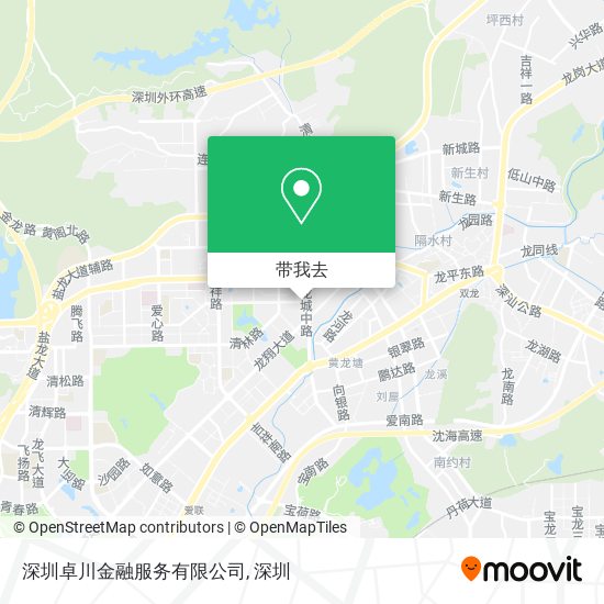 深圳卓川金融服务有限公司地图