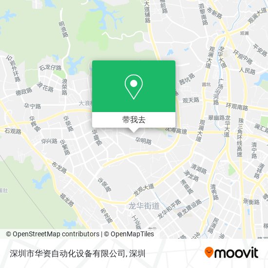 深圳市华资自动化设备有限公司地图