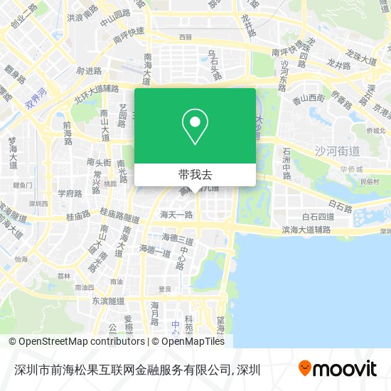 深圳市前海松果互联网金融服务有限公司地图
