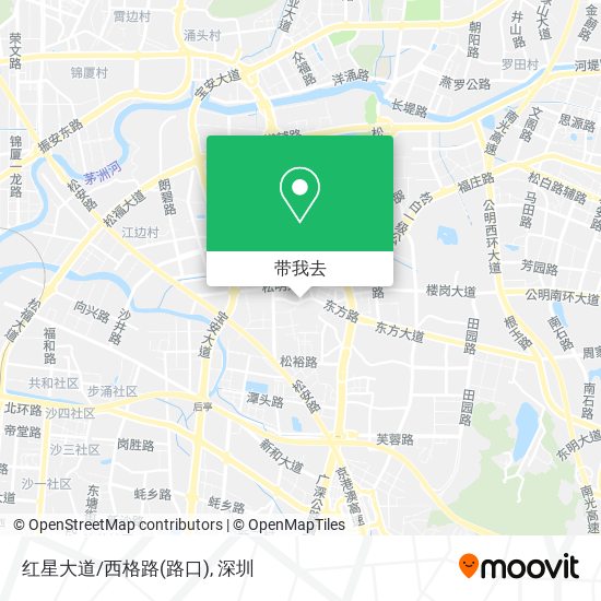 红星大道/西格路(路口)地图