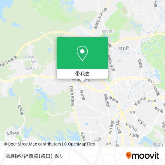 樟阁路/福前路(路口)地图