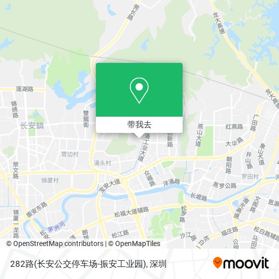 282路(长安公交停车场-振安工业园)地图