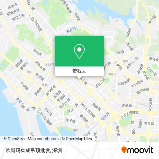 欧斯玛集成吊顶批发地图