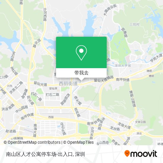 南山区人才公寓停车场-出入口地图