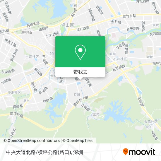 中央大道北路/横坪公路(路口)地图