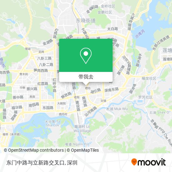 东门中路与立新路交叉口地图