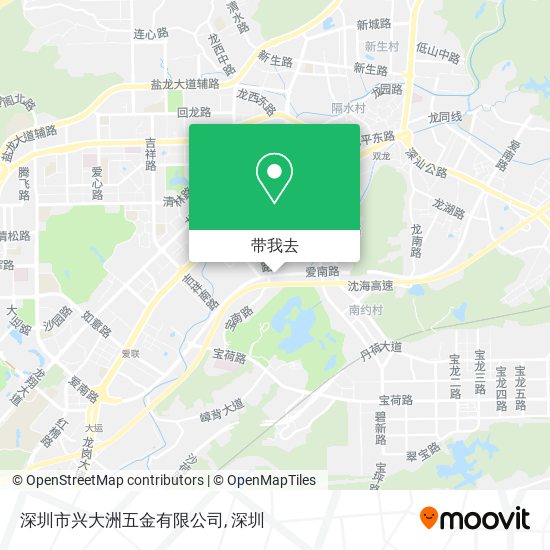 深圳市兴大洲五金有限公司地图