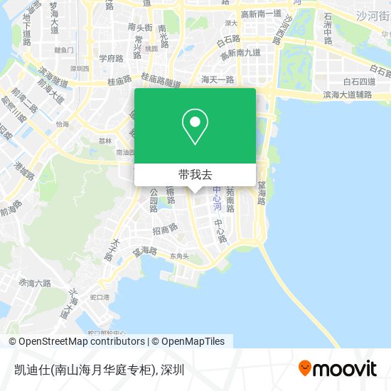 凯迪仕(南山海月华庭专柜)地图