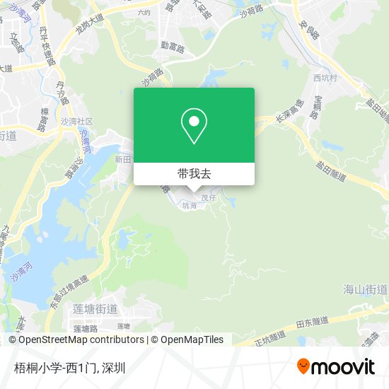 梧桐小学-西1门地图