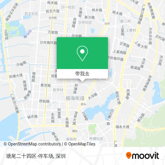 塘尾二十四区-停车场地图