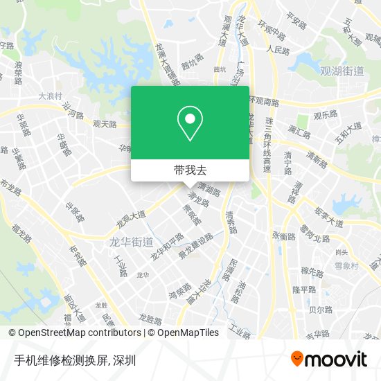 手机维修检测换屏地图