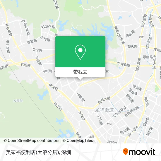 美家福便利店(大浪分店)地图