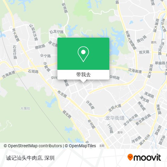 诚记汕头牛肉店地图