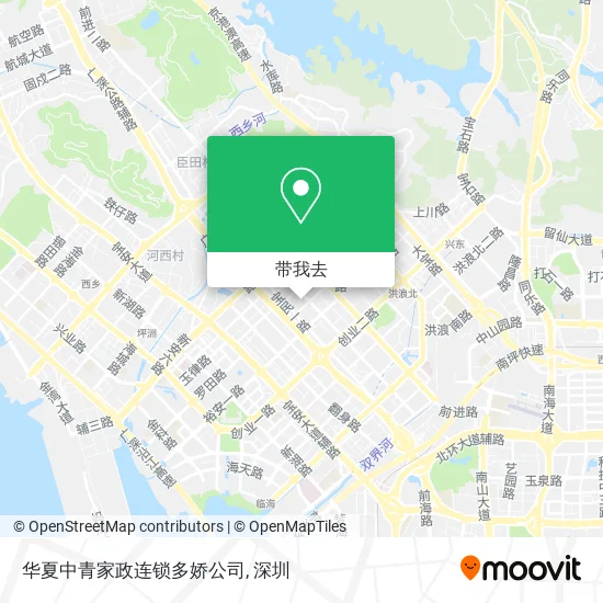 华夏中青家政连锁多娇公司地图