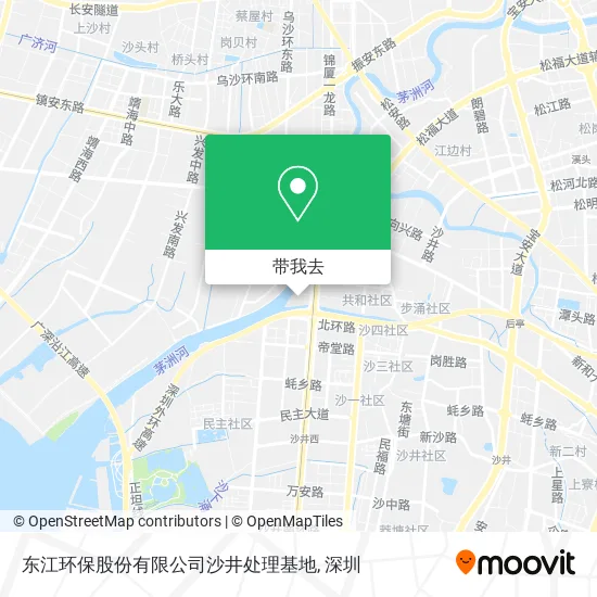 东江环保股份有限公司沙井处理基地地图