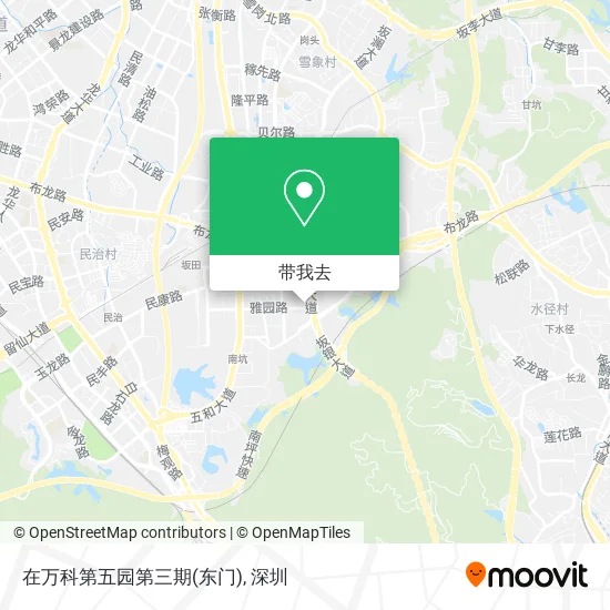 在万科第五园第三期(东门)地图