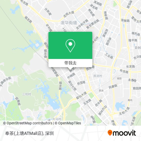 奉茶(上塘ATMall店)地图