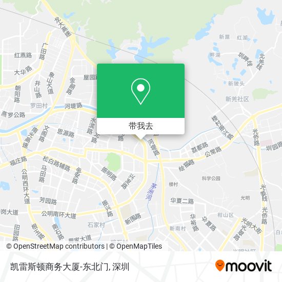 凯雷斯顿商务大厦-东北门地图