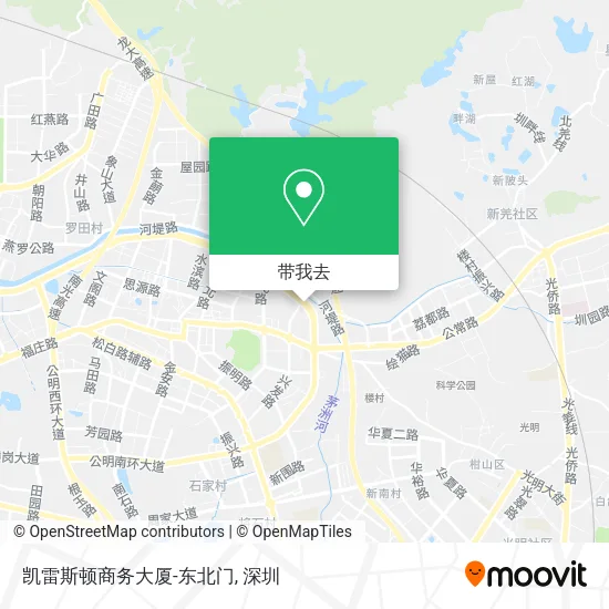 凯雷斯顿商务大厦-东北门地图