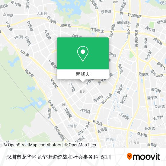 深圳市龙华区龙华街道统战和社会事务科地图