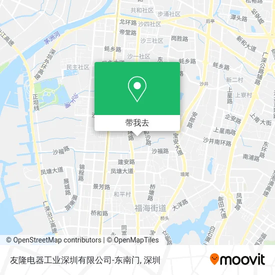 友隆电器工业深圳有限公司-东南门地图