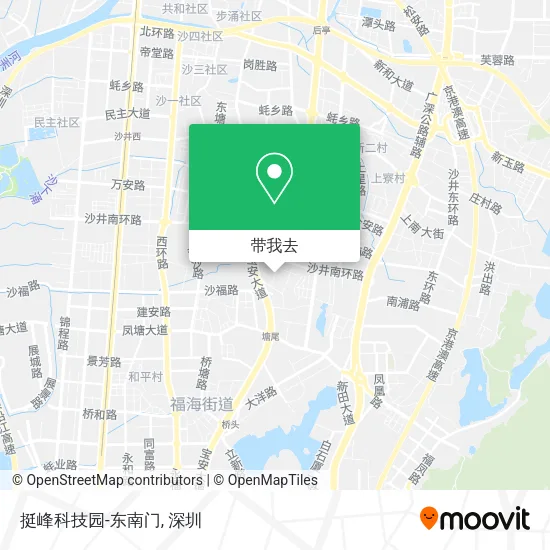 挺峰科技园-东南门地图