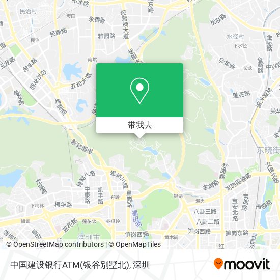 中国建设银行ATM(银谷别墅北)地图