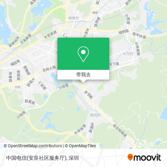 中国电信(安良社区服务厅)地图