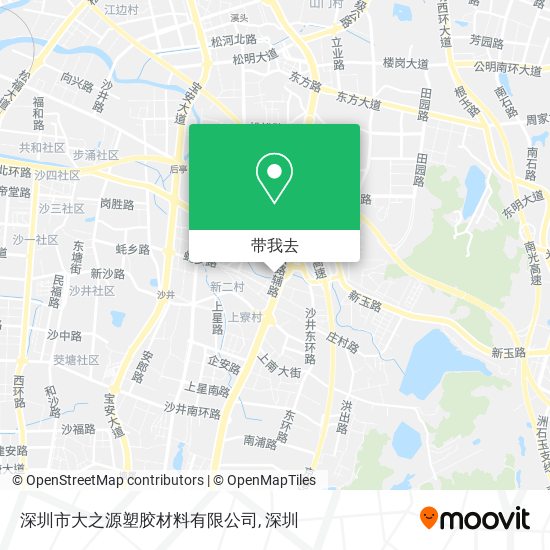 深圳市大之源塑胶材料有限公司地图