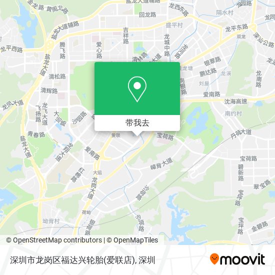 深圳市龙岗区福达兴轮胎(爱联店)地图