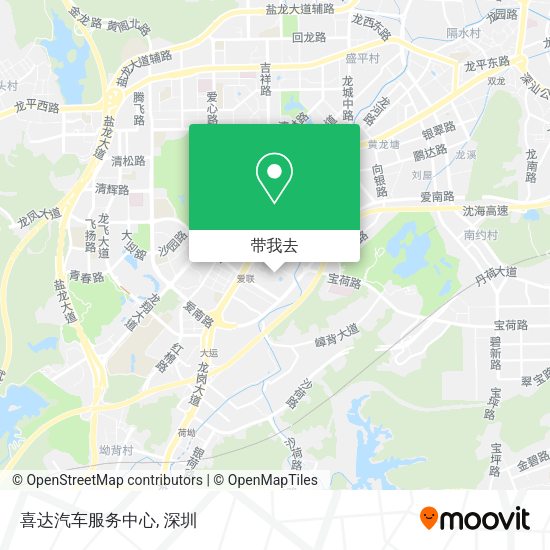 喜达汽车服务中心地图