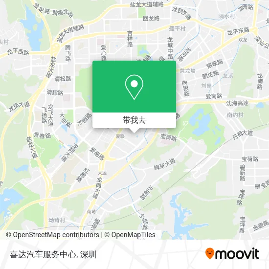 喜达汽车服务中心地图